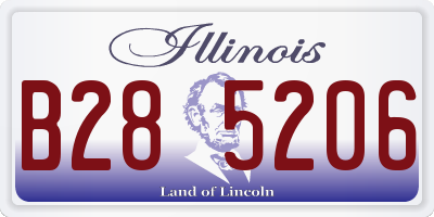 IL license plate B285206