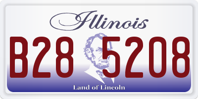 IL license plate B285208