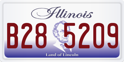 IL license plate B285209