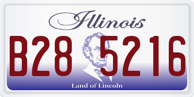 IL license plate B285216