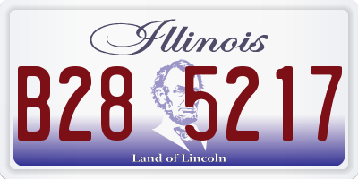 IL license plate B285217