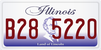 IL license plate B285220