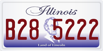 IL license plate B285222