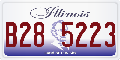 IL license plate B285223