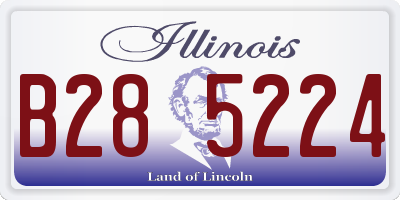 IL license plate B285224