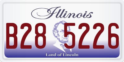 IL license plate B285226