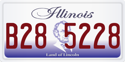 IL license plate B285228