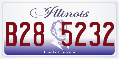 IL license plate B285232