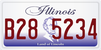 IL license plate B285234