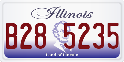 IL license plate B285235