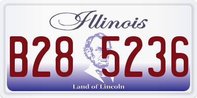 IL license plate B285236
