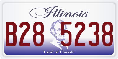 IL license plate B285238
