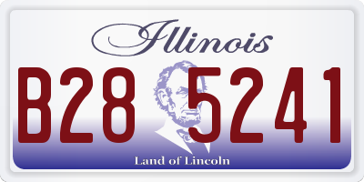 IL license plate B285241
