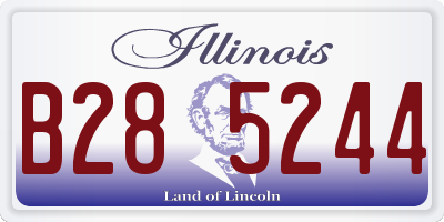 IL license plate B285244