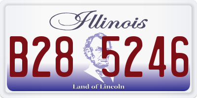 IL license plate B285246