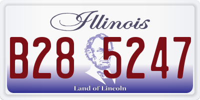 IL license plate B285247