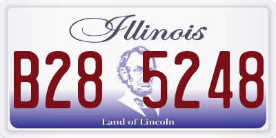 IL license plate B285248