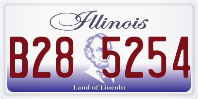 IL license plate B285254