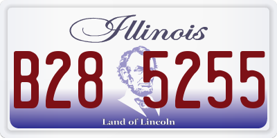 IL license plate B285255