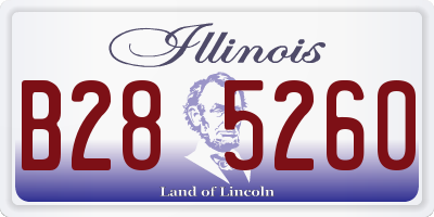 IL license plate B285260