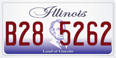 IL license plate B285262
