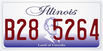 IL license plate B285264