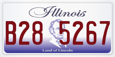 IL license plate B285267