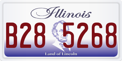 IL license plate B285268