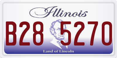 IL license plate B285270