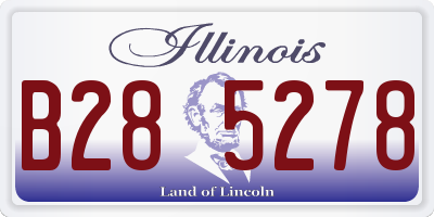 IL license plate B285278