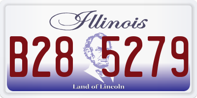 IL license plate B285279