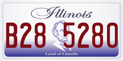 IL license plate B285280