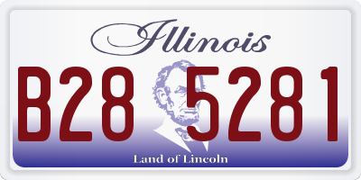 IL license plate B285281