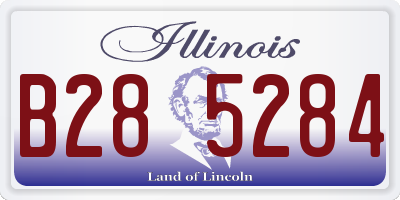 IL license plate B285284