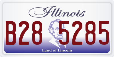 IL license plate B285285