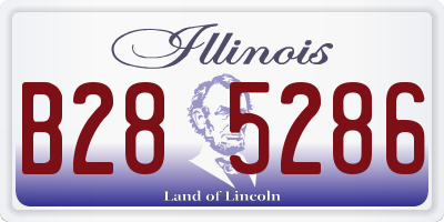 IL license plate B285286