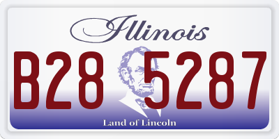 IL license plate B285287