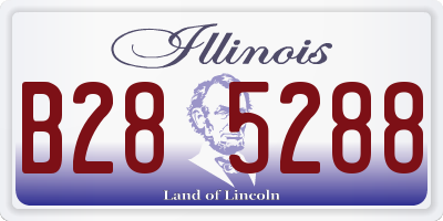 IL license plate B285288