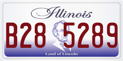 IL license plate B285289