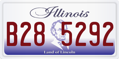 IL license plate B285292