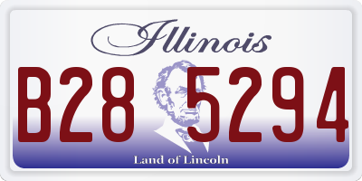 IL license plate B285294