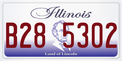 IL license plate B285302