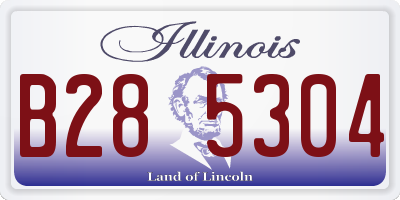 IL license plate B285304