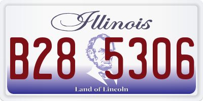 IL license plate B285306