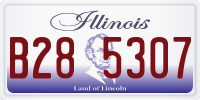 IL license plate B285307