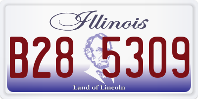 IL license plate B285309