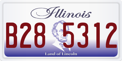 IL license plate B285312