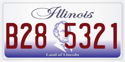 IL license plate B285321