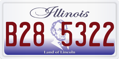 IL license plate B285322