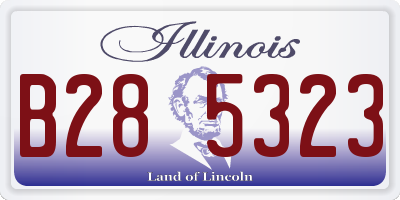 IL license plate B285323